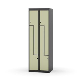 Garderobeskap Novis Z flatt tak 4 rom B60