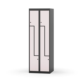 Garderobeskap Novis Z flatt tak 4 rom B60