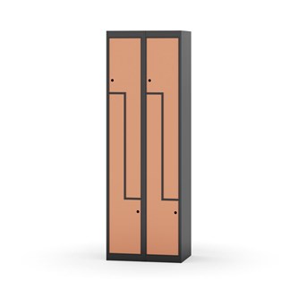 Garderobeskap Novis Z flatt tak 4 rom B60
