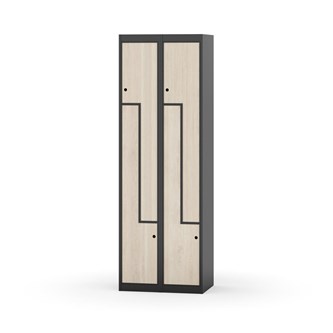 Garderobeskap Novis Z flatt tak 4 rom B60