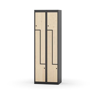 Garderobeskap Novis Z flatt tak 4 rom B60