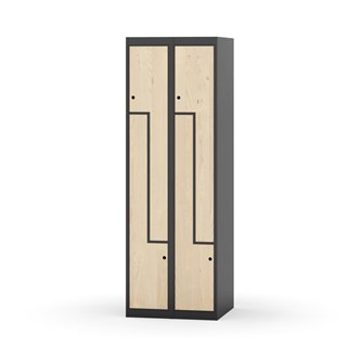 Garderobeskap Novis Z flatt tak 4 rom B60