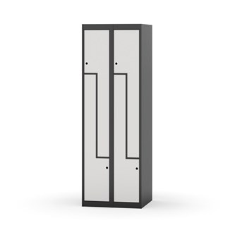 Garderobeskap Novis Z flatt tak 4 rom B60