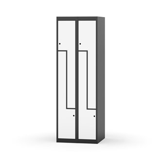 Garderobeskap Novis Z flatt tak 4 rom B60