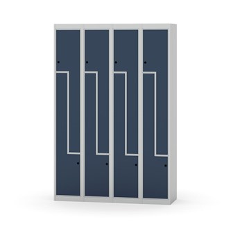Garderobeskap Novis Z flatt tak 8 rom B120