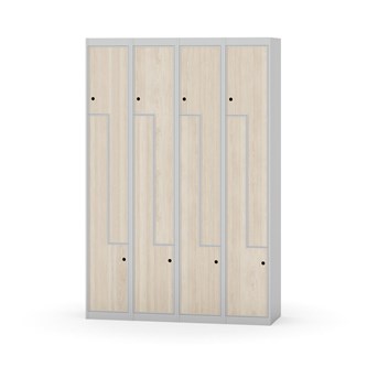 Garderobeskap Novis Z flatt tak 8 rom B120