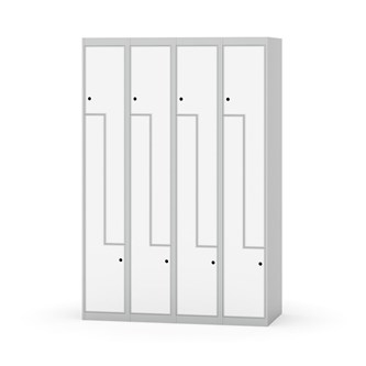 Garderobeskap Novis Z flatt tak 8 rom B120