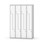 Garderobeskap Novis Z flatt tak 8 rom B120