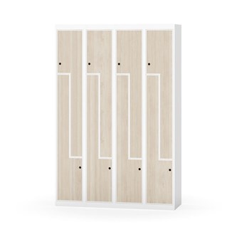 Garderobeskap Novis Z flatt tak 8 rom B120