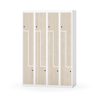 Garderobeskap Novis Z flatt tak 8 rom B120