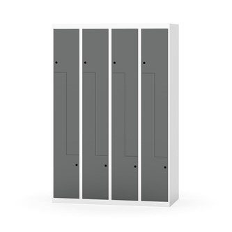 Garderobeskap Novis Z flatt tak 8 rom B120