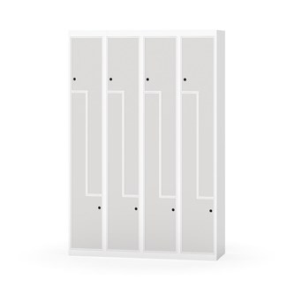 Garderobeskap Novis Z flatt tak 8 rom B120