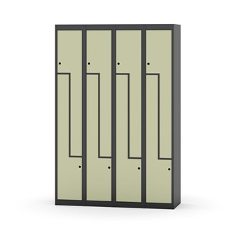 Garderobeskap Novis Z flatt tak 8 rom B120