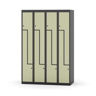 Garderobeskap Novis Z flatt tak 8 rom B120
