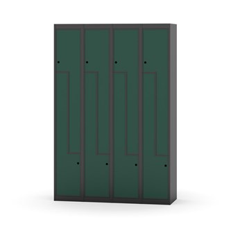 Garderobeskap Novis Z flatt tak 8 rom B120