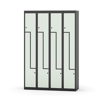 Garderobeskap Novis Z flatt tak 8 rom B120