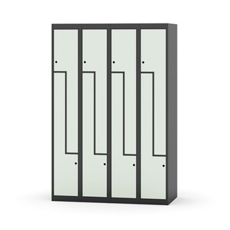 Garderobeskap Novis Z flatt tak 8 rom B120