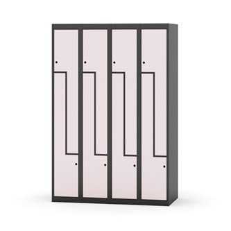 Garderobeskap Novis Z flatt tak 8 rom B120