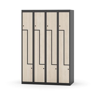 Garderobeskap Novis Z flatt tak 8 rom B120