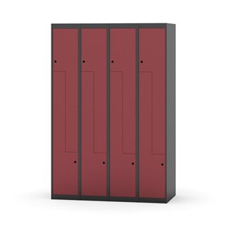 Garderobeskap Novis Z flatt tak 8 rom B120