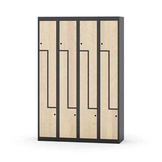 Garderobeskap Novis Z flatt tak 8 rom B120