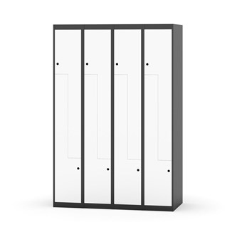 Garderobeskap Novis Z flatt tak 8 rom B120