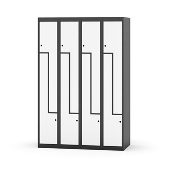 Garderobeskap Novis Z flatt tak 8 rom B120