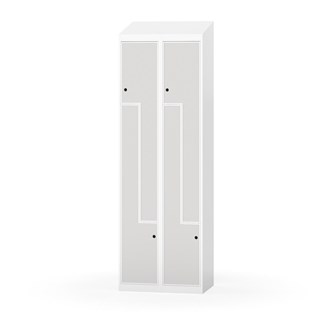 Garderobeskap Novis Z skrått tak 4 rom B60