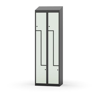 Garderobeskap Novis Z skrått tak 4 rom B60