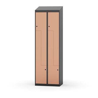 Garderobeskap Novis Z skrått tak 4 rom B60
