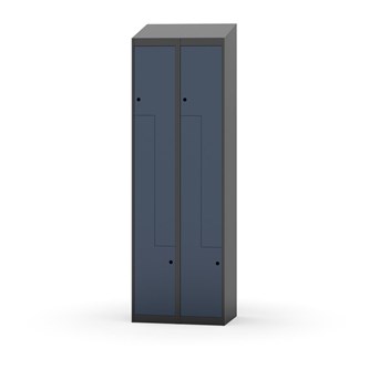 Garderobeskap Novis Z skrått tak 4 rom B60