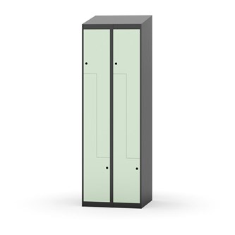 Garderobeskap Novis Z skrått tak 4 rom B60
