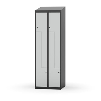 Garderobeskap Novis Z skrått tak 4 rom B60