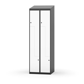 Garderobeskap Novis Z skrått tak 4 rom B60
