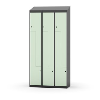 Garderobeskap Novis Z skrått tak 6 rom B90