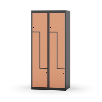 Garderobeskap Novis Z flatt tak 4 rom B80
