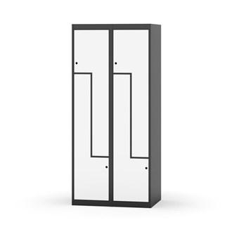Garderobeskap Novis Z flatt tak 4 rom B80