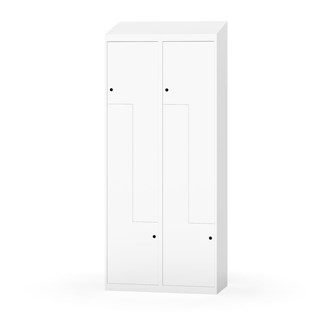 Garderobeskap Novis Z skrått tak 4 rom B80