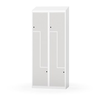Garderobeskap Novis Z skrått tak 4 rom B80
