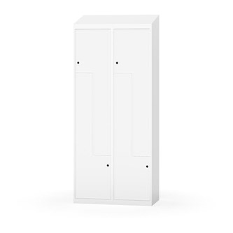 Garderobeskap Novis Z skrått tak 4 rom B80