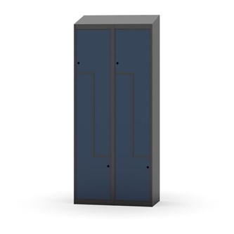 Garderobeskap Novis Z skrått tak 4 rom B80