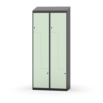 Garderobeskap Novis Z skrått tak 4 rom B80