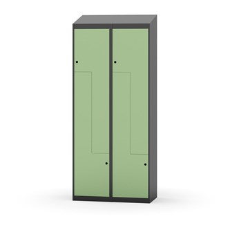 Garderobeskap Novis Z skrått tak 4 rom B80