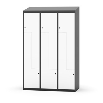 Garderobeskap Novis Z skrått tak 6 rom B120