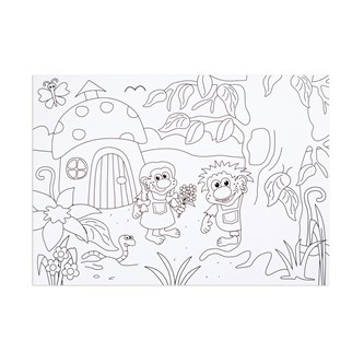 Dekkebrikker til å fargelegge