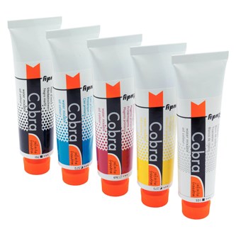 Oljemaling Cobra vannløselig 5x40 ml