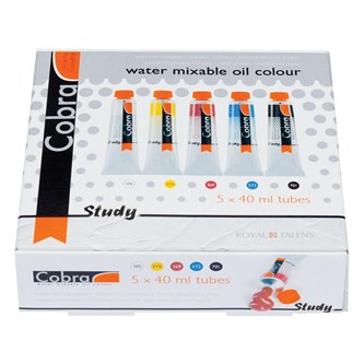Oljemaling Cobra vannløselig 5x40 ml