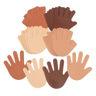 Hender med ulike hudfarger