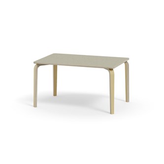 Bord Arcus linoleum 120x80 cm bjørk