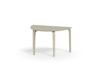 Bord Arcus linoleum halvrundt 120-80 cm hvitpigmentert bjørk